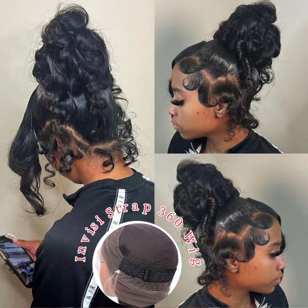 Lace Front Wigs - HD 360 풀 레이스 가발 (투명