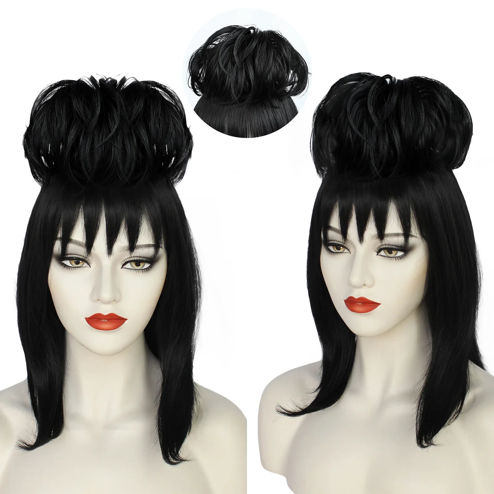 Synthetic Braided Wigs For Black Women - Lydia Deetz 코스프레 가발 신부 가운