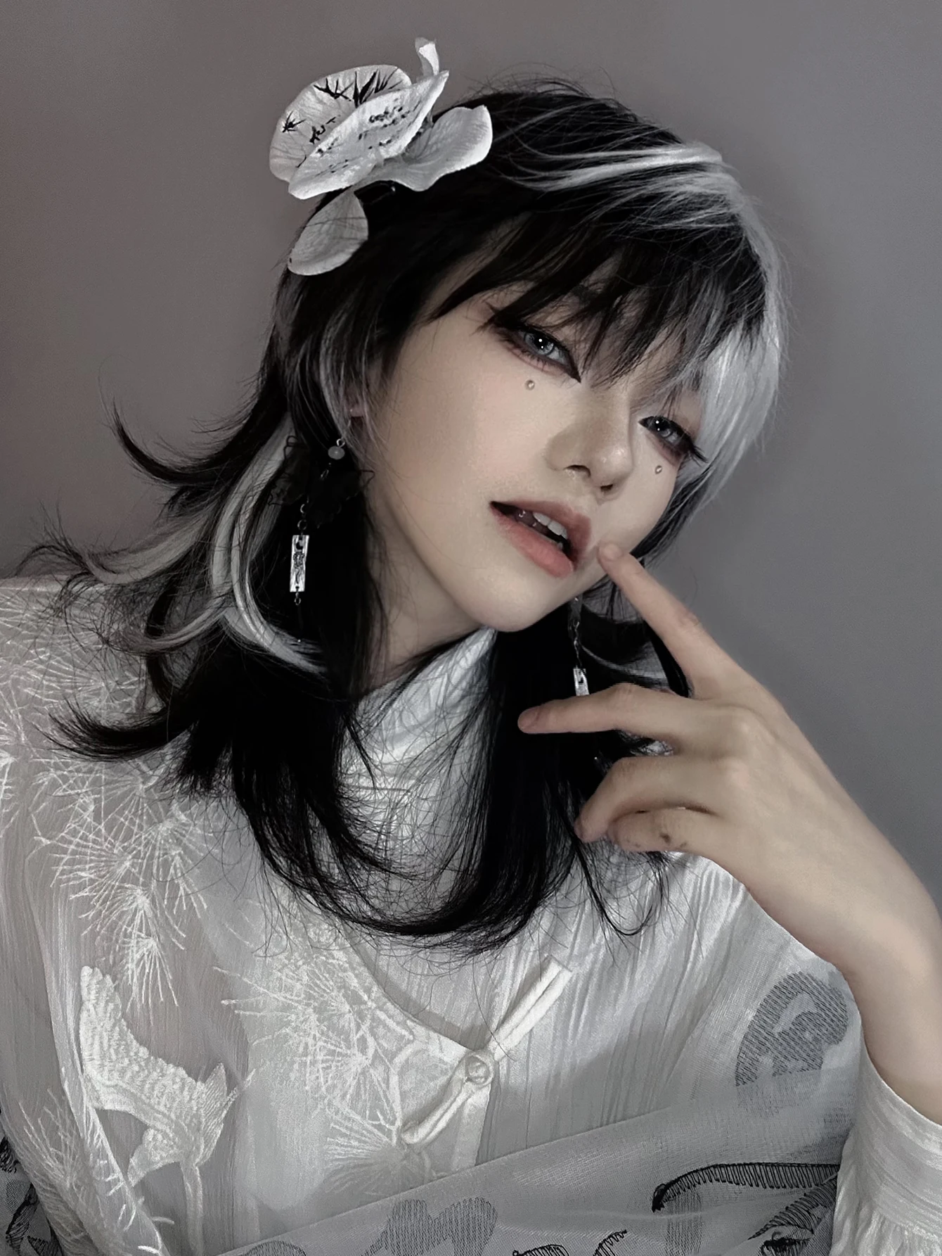 앞머리 중간 천연 웨이브 헤어 가발 여성용, 흑백 색상 - Synthetic Braided Wigs For Black Women 리뷰 및 가격