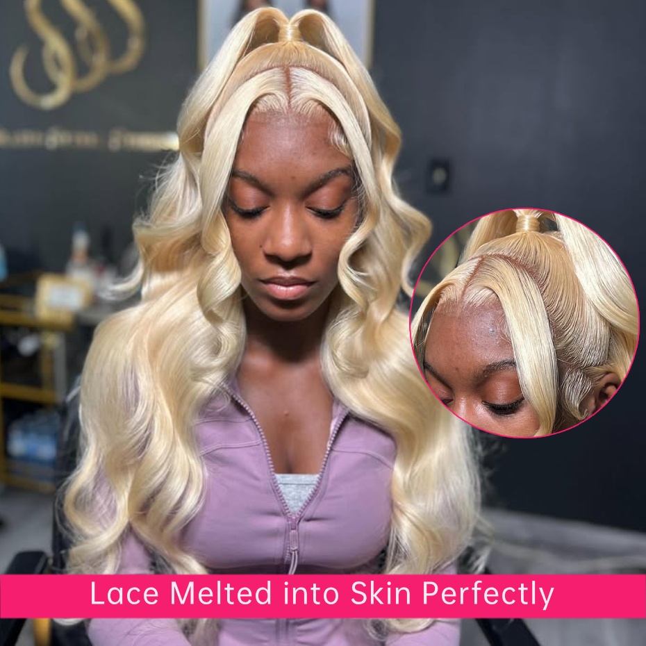 613 컬러 바디 웨이브 인모 레미 베트남 블론드 13 - 613 Blonde Body Wave Lace Front Wig 리뷰 및 가격