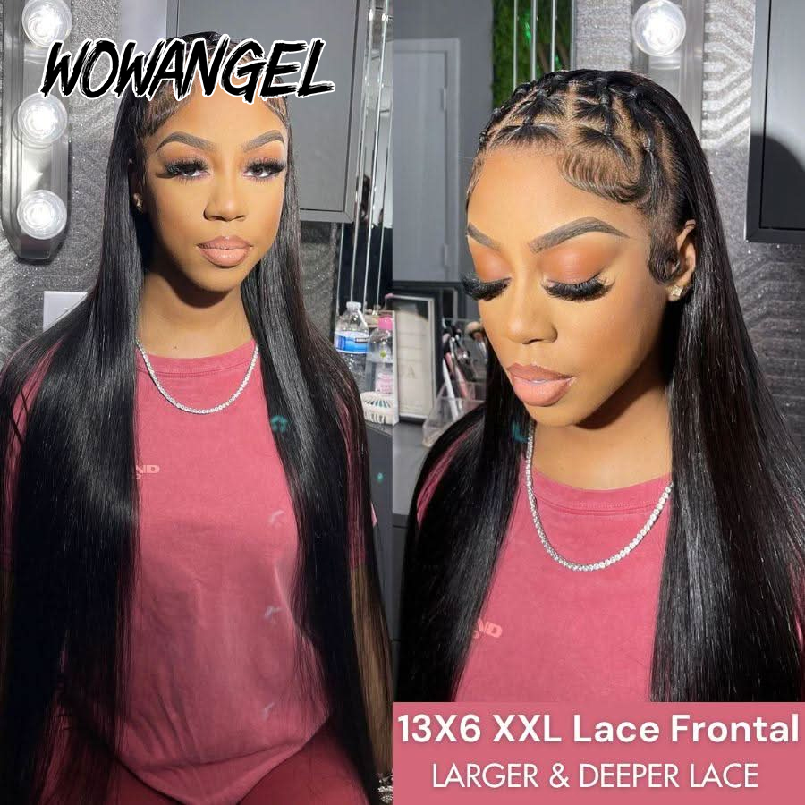 와오엔젤 스트레이트 레이스 프론트 가발 100% 인모  - Hd Lace Frontal Wig Human Hair Pre Plucked 리뷰 및 가격