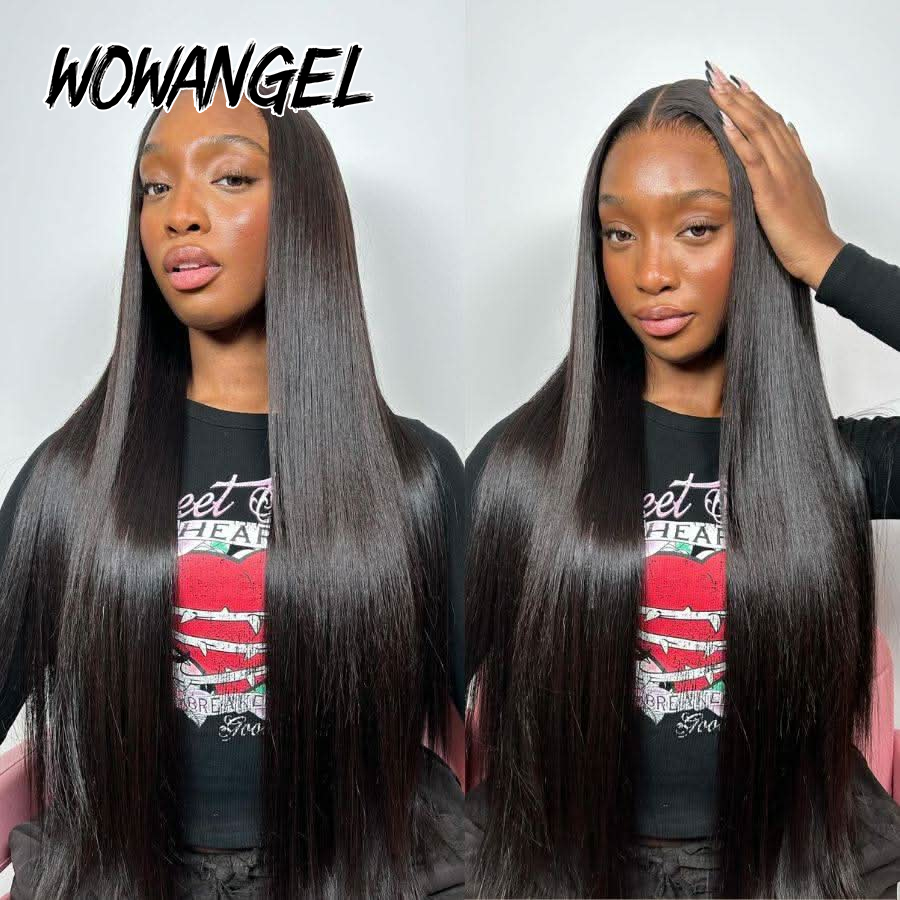 와오엔젤 스트레이트 레이스 프론트 가발 100% 인모  - Hd Lace Frontal Wig Human Hair Pre Plucked 리뷰 및 가격