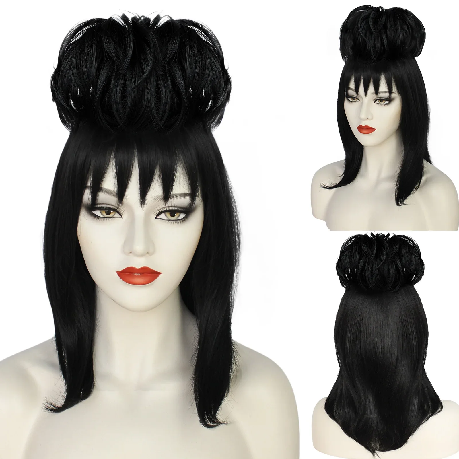 Lydia Deetz 코스프레 가발 신부 가운 코스튬  - Synthetic Braided Wigs For Black Women 리뷰 및 가격