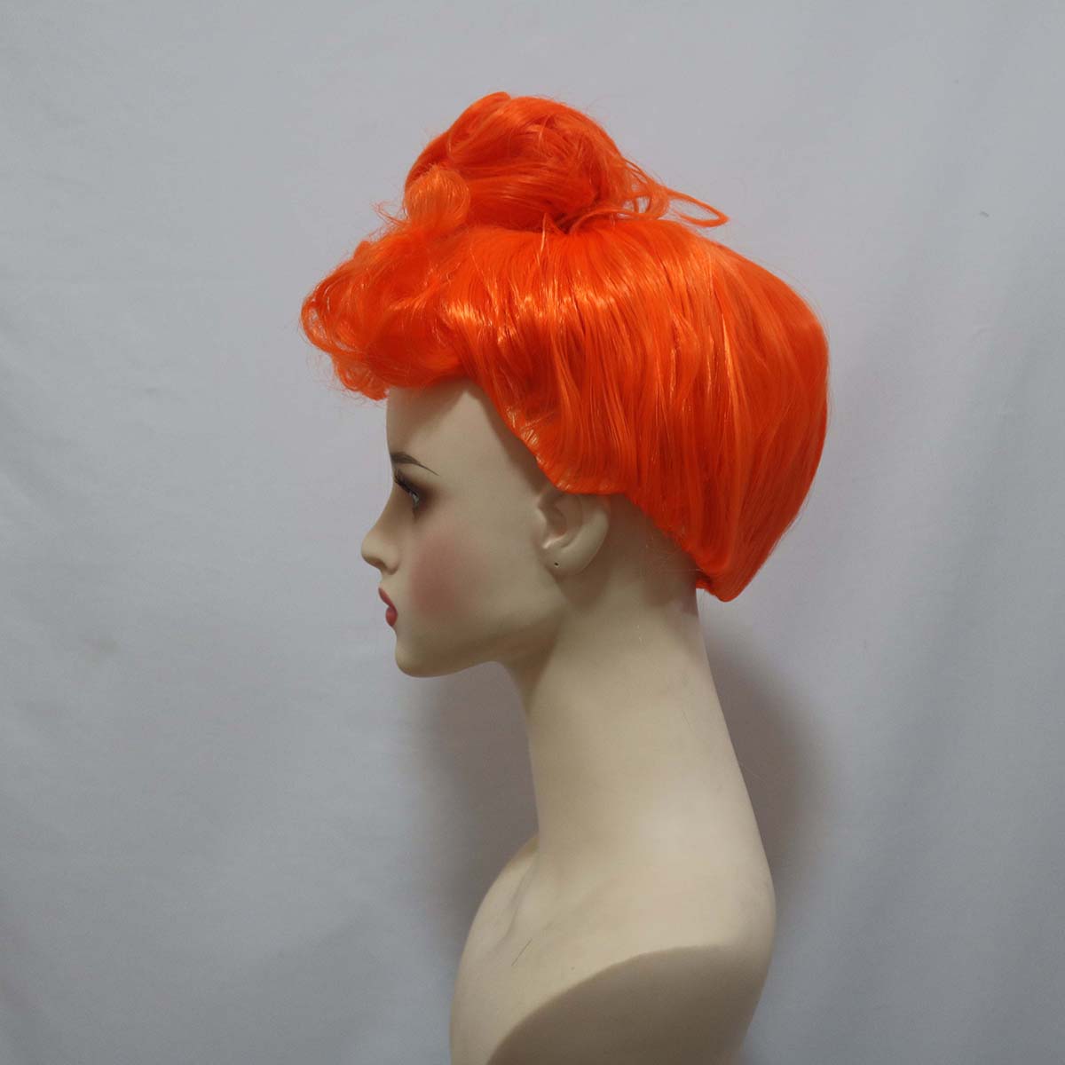 여성 원시여인 의상 소품 디럭스 윌마 플린스톤 오렌지  - Synthetic Braided Wigs For Black Women 리뷰 및 가격