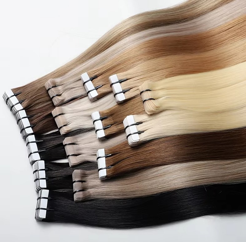 테이프 인 헤어 익스텐션 천연 블랙 18-30인치 50 - Invisible Tape In Extensions Real Hair 리뷰 및 가격