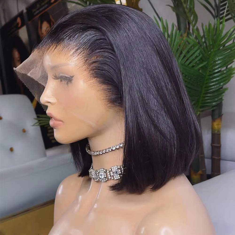 250 밀도의 스트레이트 스타일, 13x4 레이스 프런 - Pre Parted 13X4 Lace Front Bob Wig 리뷰 및 가격